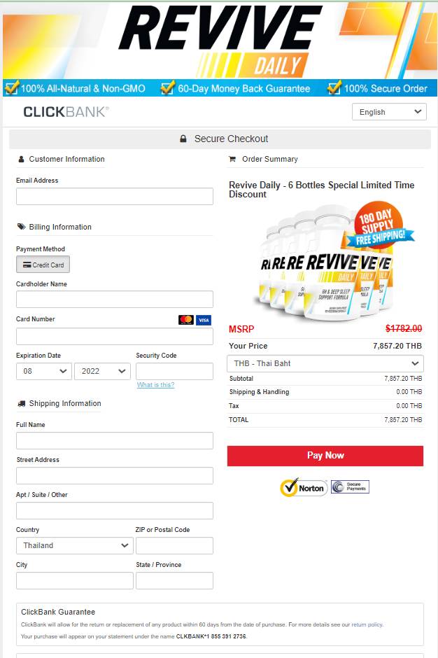Revive Daily - Secure checkout